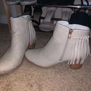 Tassel Grey Bootie